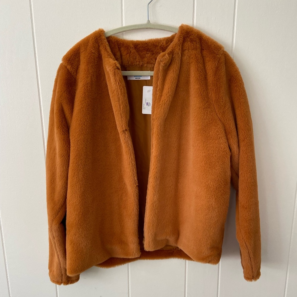 Faux fur jacket NWT